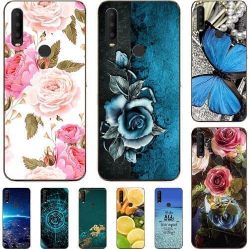 Fashion Flower Case For Alcatel 1V 2020 1V Plus 5007 Cover For Alcatel 1V 2019 5001 Soft Silicone Cat Printing Capa Back Coque