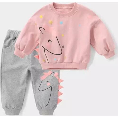2020 Baby Girl boys Fashion Clothing Set Cute Sweater + pants girls Clothes Sets Children Party Birthday Wear