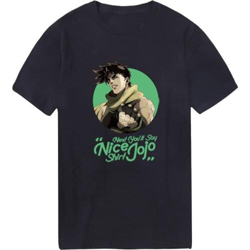 Mens JOJO Anime T Shirts Print Summer Harajuku Plus Size Tshirts Male Bodybuilding Tops Tees Vintage Military Homme Camiaetas
