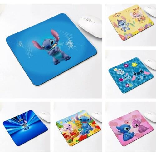 Disney Stitch Non-slip Mouse Pad Cartoon Animation Easy To Clean Cute Computer Game Table Mat Waterproof and Scratch-resistant