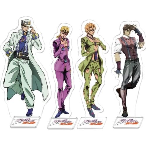 Jojos Bizarre Adventure Kujo Jotaro Kira Yoshikage Caesar Acrylic Stand Figure Desktop Decoration Collection Model Toy Doll Gift