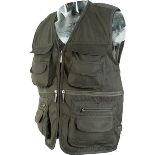 Fishing Vest Breathable Mesh Waistcoat Multi Pocket Fish Vest for Fly Fishing Camping Traveling Photography Hiking Hunting