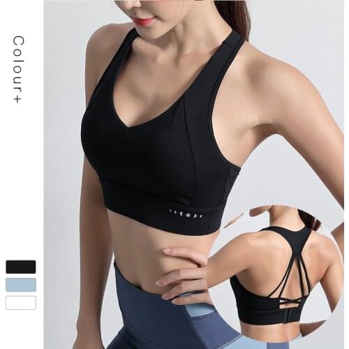 High Support Sports Bra Top Women Gym Brassiere Sport Fitness Seamless Push Up Yoga Bra Padded Sports Top Active Wear