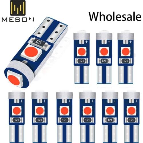 T5 W3W W1.2W 3030 LED Canbus Super Interior Lights Bright Dashboard Warming Indicator Wedge Auto Instrument Lamp 12V