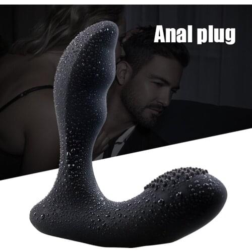 Hot Male Vibrator Sex Toys USB Rechargeable Remote Control Anal Plug 13*3.5cm L-shaped Prostate Massager sy998