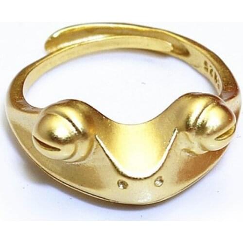 Womans Ring Scarf Hat Accessories Golden Frog Rings For Man Wedding Couple High Quality Jewelry Gifts