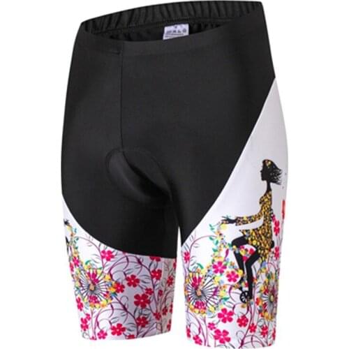 Womens Girls Sportswear Pro Cycling Shorts Underwear Gel 3D Pad MTB Bike Bicycle Riding Shorts Breathable Racing Shorts