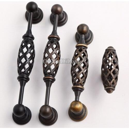 Top Quality 10PCS European Antique Kitchen Door Furniture Handles Cupboard Wardrobe Drawer Cabinet Kitchen Pulls Handles & Knobs