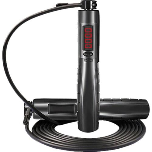 2Pcs/Set Adjustable Cordless Jump Rope with Digital Counter for Fitness Workout