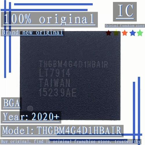 2020+100% Brand new original 1PCS-10PCS THGBM4G4D1HBAIR BGA EMMC Memory chip