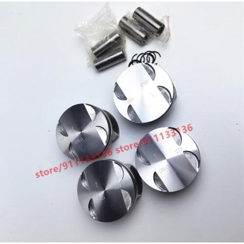 4pcs/set Engine Piston For Chery Tiggo 4 Tiggo 5x Arrizo 5 1.5L E4G15B-1004015