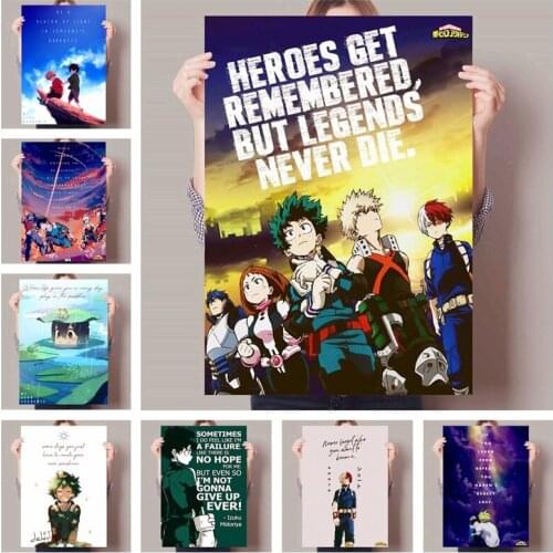 My Hero Academia Anime Bakugou Katsuki/Midoriya Izuku Wall Art Canvas Painting Nordic Posters Prints Pictures Room Decoration