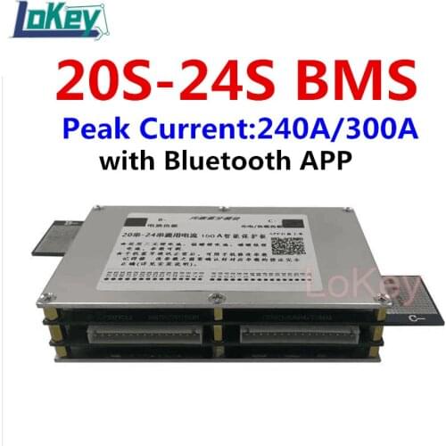BMS 20S 84V 20S 73V 24S 87.6V Lithium Battery Protection Board With UART And BLUETOOTH Communication APP 300A High Current BMS