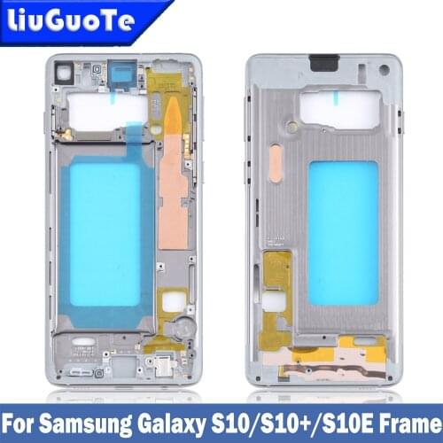Netcosy Middle Frame Housing Cover For Samsung S10 SM-G9730 S10Plus SM-G9750 S10E Front Bezel Plate Case Repair For Galaxy S10