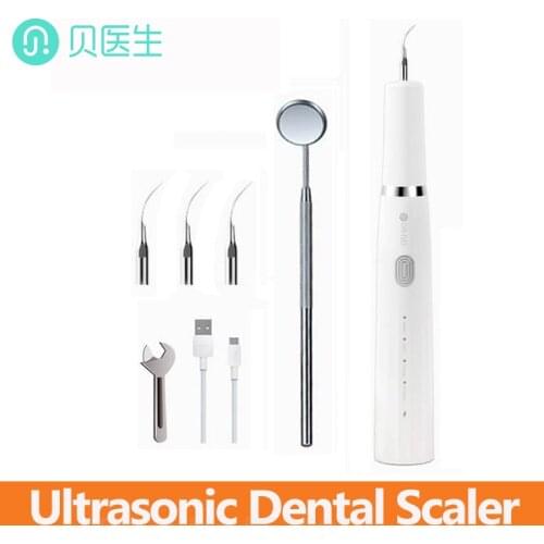 DR.BEI Ultrasonic Dental Scaler YC2 Electric Tooth Calculus Remover Tooth Stains Tartar Teeth Whiten Oral Hygiene Tools