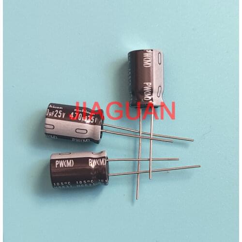 50PCS NEW NICHICON PW 470UF 25V 10X16MM electrolytic capacitor 25V470UF High frequency long life 470uF/25V