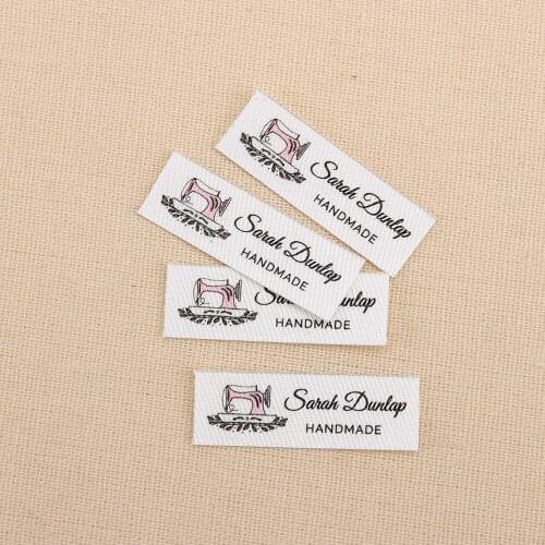 128pcs Custom Ironing Labels, Logo or Text, Personalized Brand , Clothing Labels, handmade, Custom Design (TB3066)