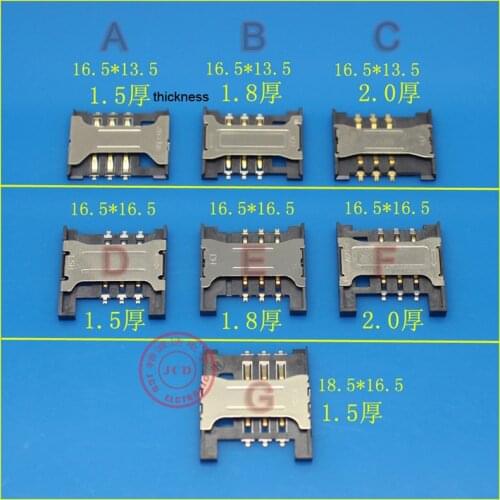 7 models Card socket for Lenovo A288t A336 A298T A788T A568t K860I ZTE V880 SIM Card Reader