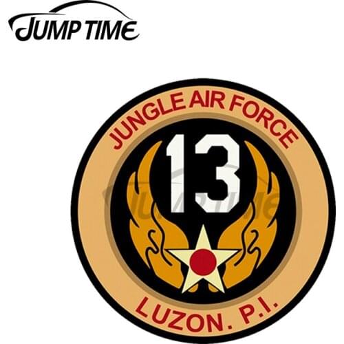 JumpTime 13 x 13cm For WW2 Jungle AirForce Military Car Stickers and Decals Vinyl Scratch-proof JDM Car Door Window Decoration