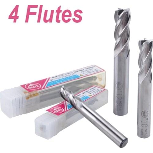5pcs 4 Flute HSS End Mill Diameter 2mm-6mm Router Bit Set straight shank milling cutter cnc tool four flutes