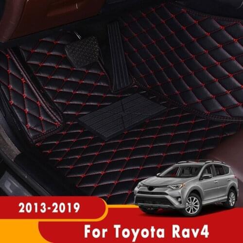 Carpets Car Floor Mats For Toyota Rav4 2019 2018 2017 2016 2015 2014 2013 Floorliners Artificial Leather Automobile Decor Kits
