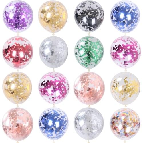 5/10/20 pcs Confetti Latex Balloons 12inch heart star balloon Birthday Party Wedding Festival Decoration kids Air globos