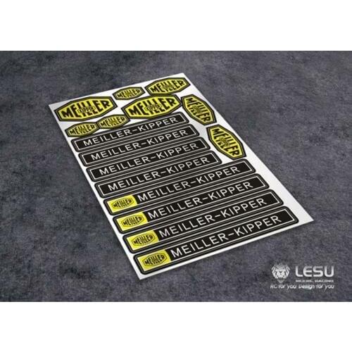 LESU Decal Logo for 1/14 TAMIYA MEILLER-KIPPER RC Tractor Truck Car Dumper DIY TH02266-SMT5
