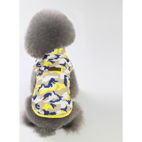Polyester Autumn/Winter Pet Clothing Dog Clothing Camouflage Vest