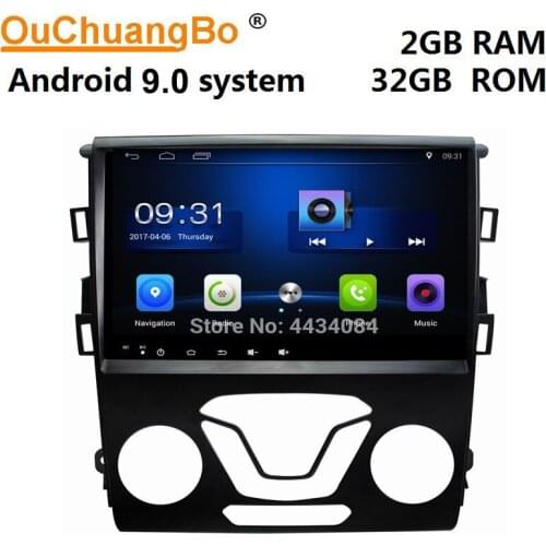 Ouchuangbo car audio stereo gps autoradio nav for Ford Mondeo 2013-2018 support dual zone USB SWC wifi 4 core android 9.0 OS
