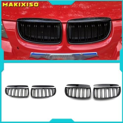 Car Front Kidney Replacement Grilles For BMW 3 Series E90 E91 320i 323i 328i 335i 2005 2006 2007 2008 Racing Grill Hood Eyelids