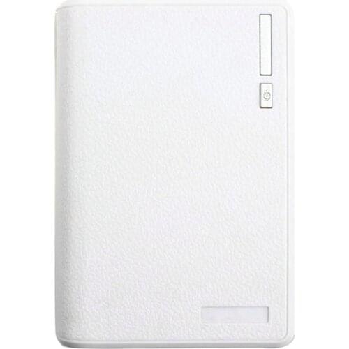 Portable USB Charger 5V 2A 18650 Power Bank Battery Box For iphone6 Smartphone Colour:White