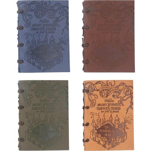 Portable A6/B5 PU Leather Notepad Classic Embossed Cover Notebook A6/B5 Travel Handbook for Dairy Travel Office