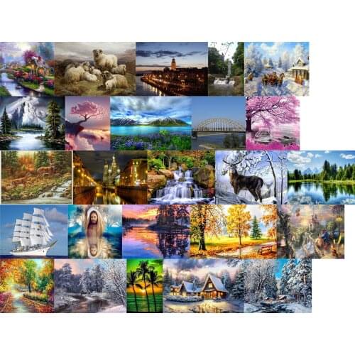 R23712 Landscape Igloo cross stitch kit people 18ct 14ct 11ct count canvas stitches embroidery DIY handmade needlework