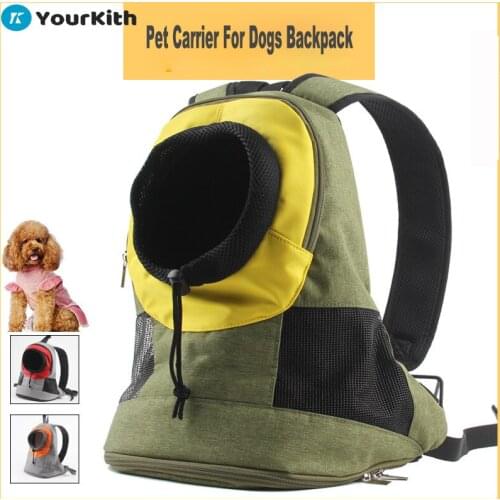 YourKith Pet Dog Carrier Bag Carrier For Dogs Backpack Out Double Shoulder Portable Travel Backpack Outdoor Dog Carrier Bag Mesh
