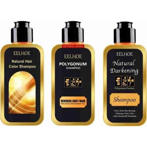 Polygonum Multiflorum Black Hair Shampoo Natural Shampoos Hair Care Repair Oil Control Anti-dandruff Anti-hair Loss Shampoo