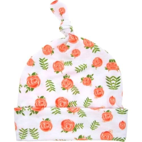 Children Girls Boys Stretch Rose Baby Hats Newborn Photography Props Cap Clothes Accessories Kids Beanie Infant Flower Modis