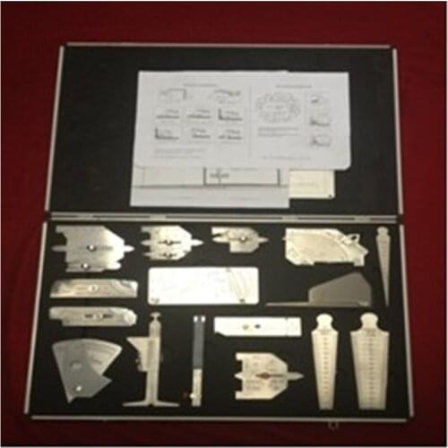 Welding Gauge Weld Gage 16 Pieces Kits Inspection Measure Tool Suit
