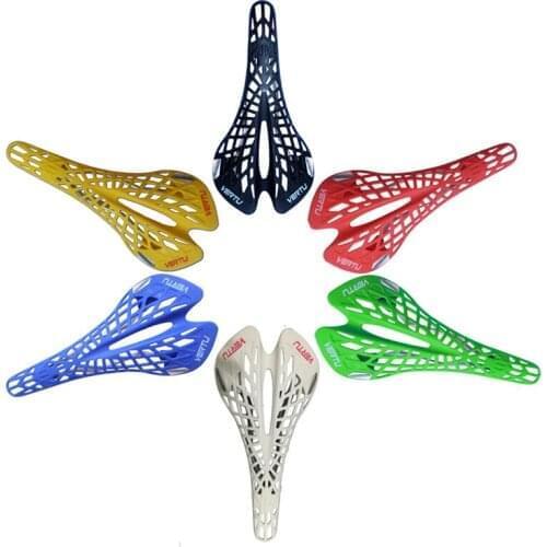Bicycle Saddle Ergonomic Spider Seat MTB Mountain Bike Cushion Ventilation Durable Cycle Accessories Super Light Plastic VERTU