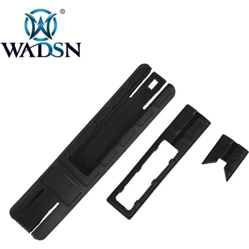 WADSN Airsoft TD BATTLE GRIP RAIL COVER WITH POCKET Pressure Switch Holder With Replaceable Spacer Fits 20mm Rails Weapon Light