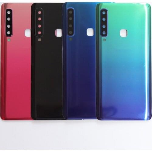 10 pcs Rear Battery Door Case For Samsung Galaxy A9 2018 , A9 Star Pro, A9s SM-A920F/DS Back Glass Housing Cover + Adhesive Imei