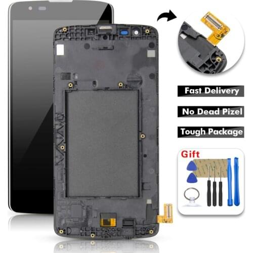 For LG K8 LTE K350N K350E K350DS LCD Display with Touch Screen Digitizer Assembly With frame +Tools