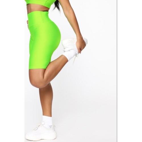 2019 New Summer Women Casual Stretch Skinny Running Sports Shorts Elastic High Waist Fitness Shorts Hot Shorts
