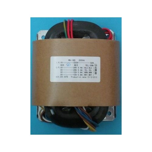 220V 200W R Core Transformer Output:24V+24V 12V+12V