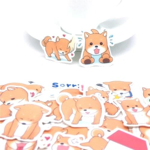 40Pcs Teasing little dirt dog adhesive paper sticker childr diy Handmade Gift Card photo album Scrapbooking diary decor stickers