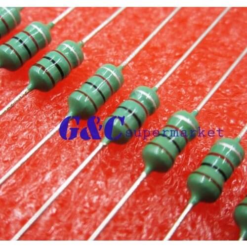 50PCS 0410 Color Ring Inductance 4.7MH 472K 1/2W Axial RF Choke Coil Inductor