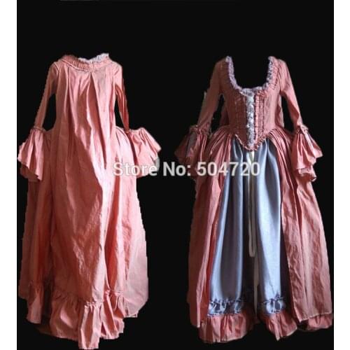 Tailored!NEW Royal 18 Century French Duchess Retro medieval Renaissance Reenactment Theatre Civil war Victorian dress HL-316