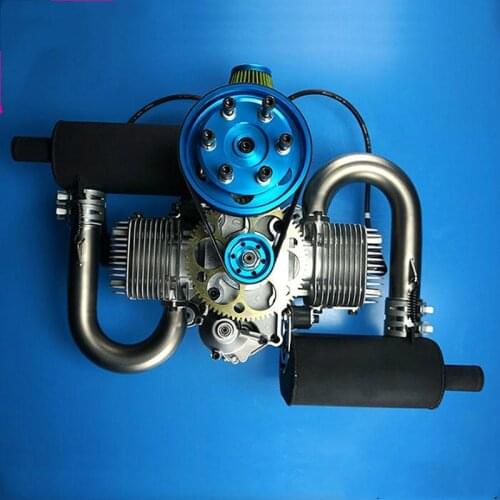 DLE200 powered parachute gasoline engine two-cylinder two-stroke natural air-cooled electric start 200CC displacement