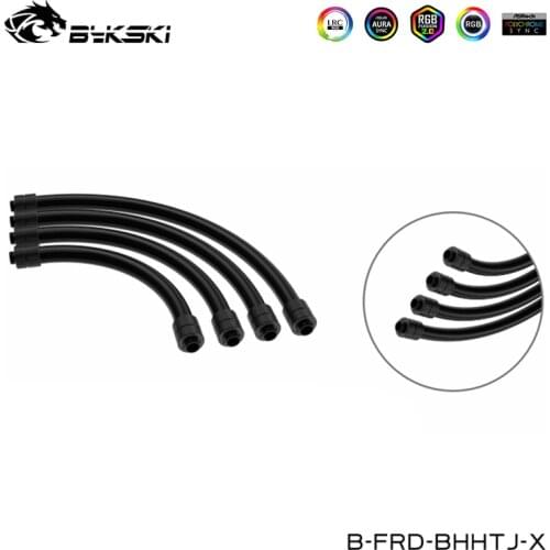 Bykski Multi Length Computer Split Water Cooling Soft Tube With Fittings Liquid Loop Easy Build,360 Rotary,OD16MM,B-FRD-BHHTJ-X