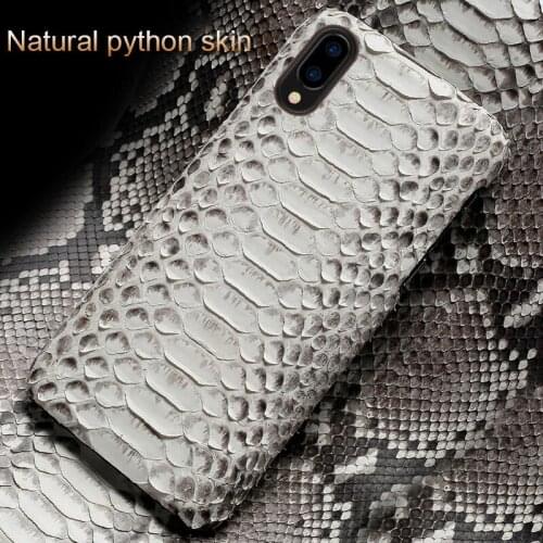 For Huawei p20 lite case coque Genuine Python Leather For huawei p20 lite cover silicone phone case for huawei p10 p30 lite case
