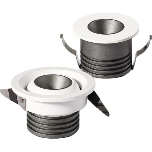 Dimable AC110-240V Minitype Embedded Anti-Glare Skylight 3W 5W 7W COB LED Ceiling Spot Light Indoor Lighting Commercial Lighting